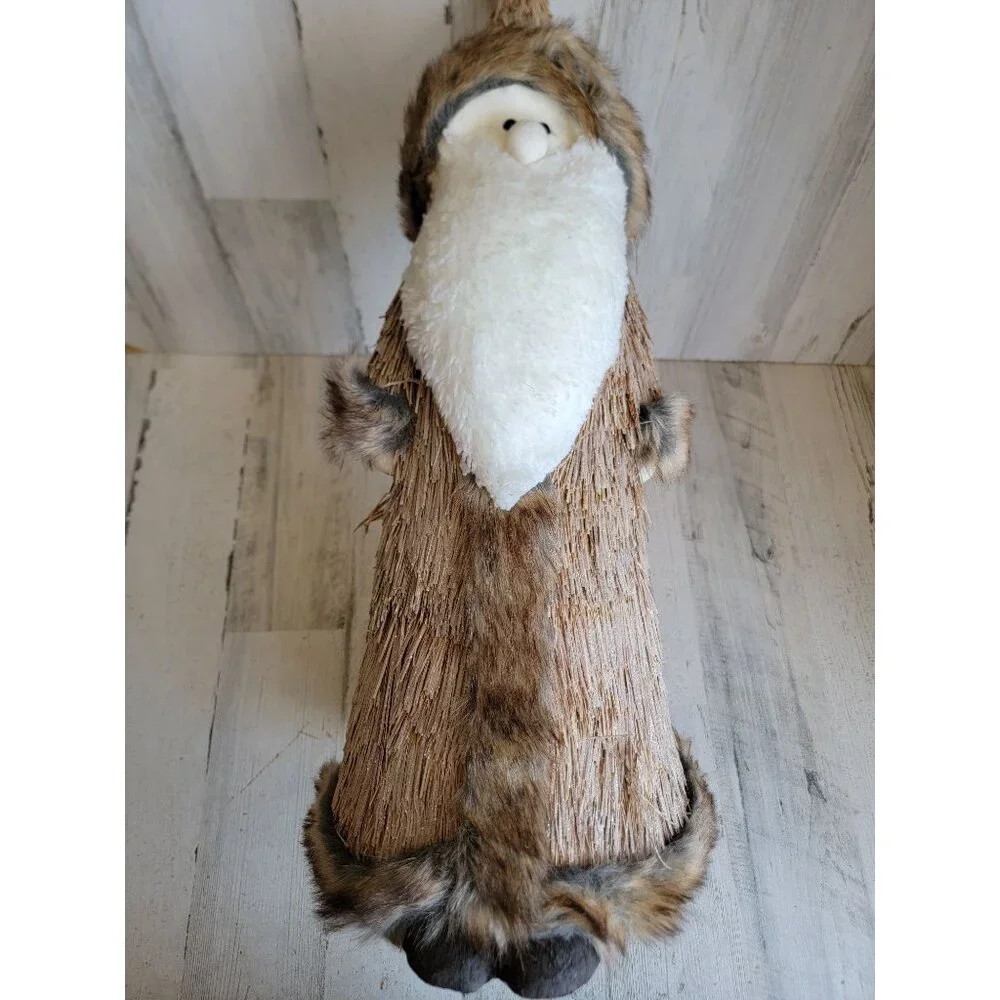 Pier‎ 1 Sisal brown Santa bottle brush wizard bristle Xmas home decor